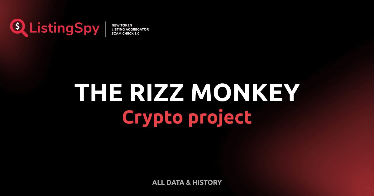 THE RIZZ MONKEY crypto project info: SULAWESI listings, events, charts ...