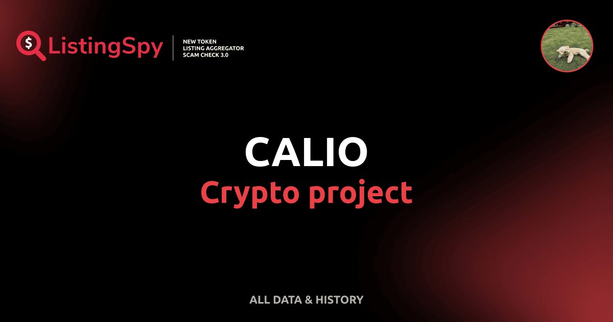 CALIO crypto project: CALIO token listings, events, analysis | ListingSpy