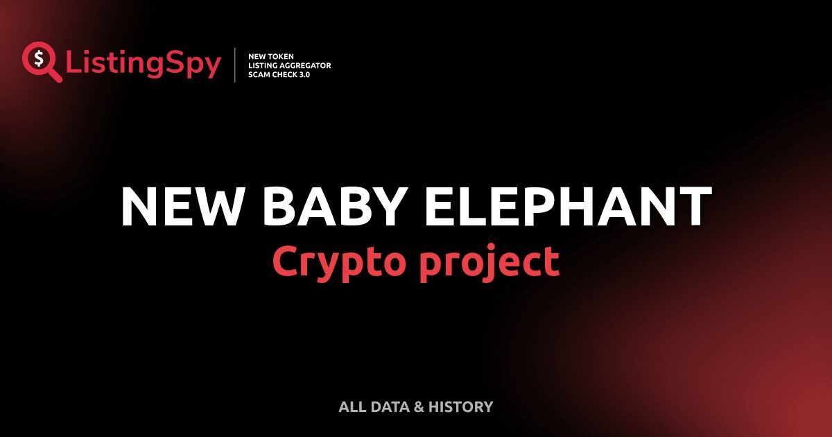 New Baby Elephant Crypto Project Sulwe Token Listings Events