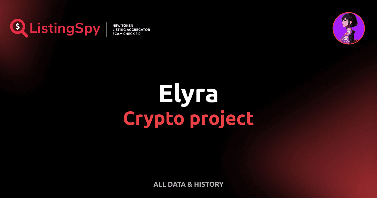 Elyra crypto project: Elyra token listings, events, analysis | ListingSpy