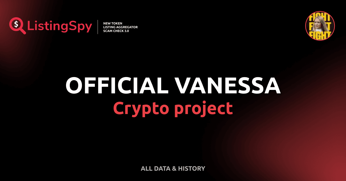 OFFICIAL VANESSA crypto project: VANESSA token listings, events ...