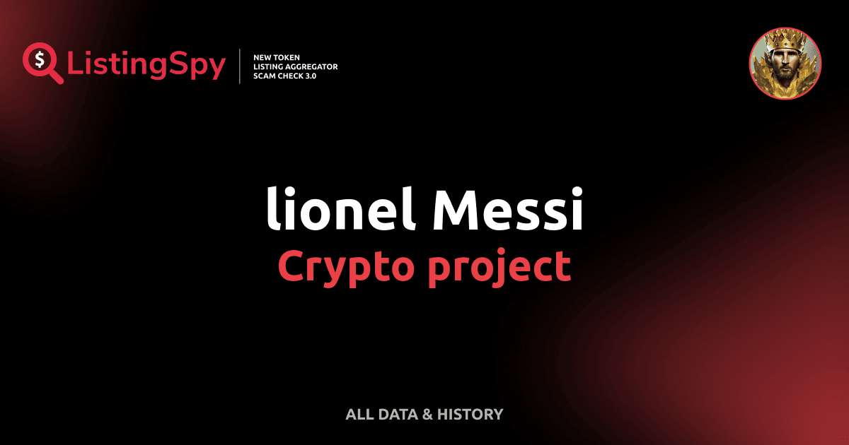 lionel Messi crypto project: messi token listings, events, analysis ...