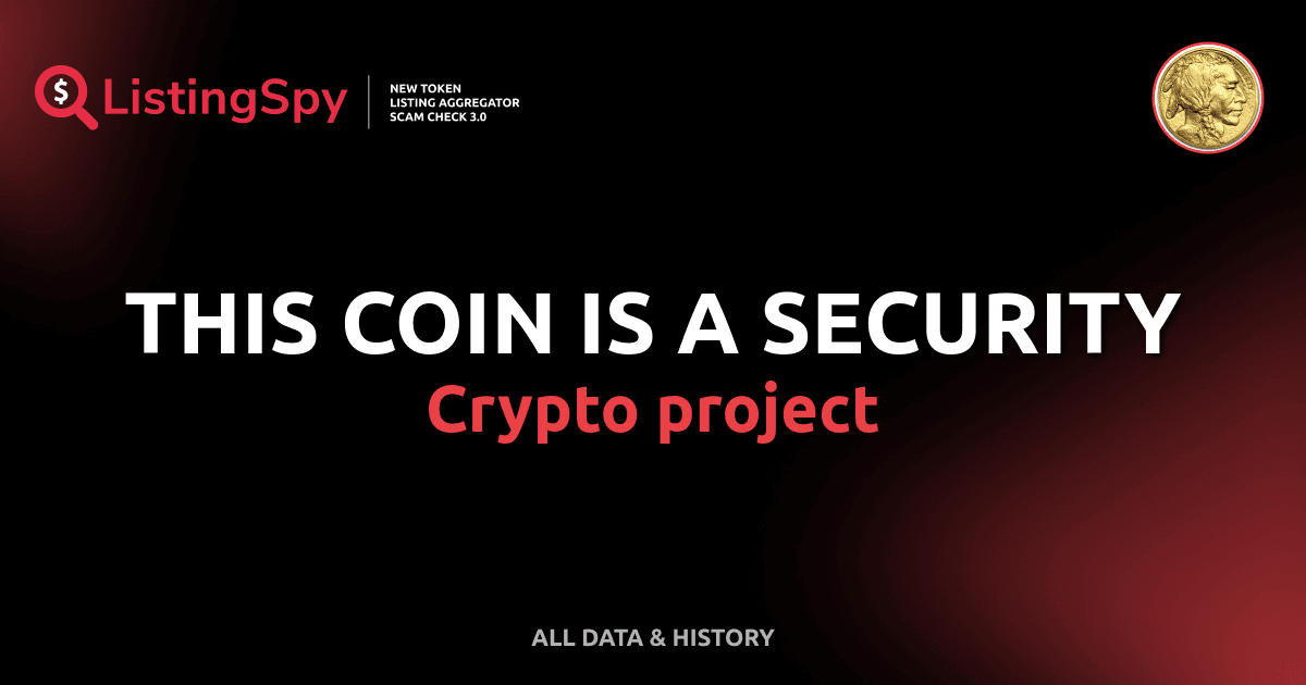 THIS COIN IS A SECURITY crypto project: SECURITY token listings, events ...