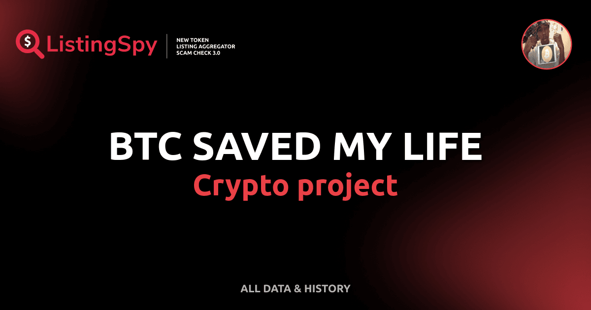 BTC SAVED MY LIFE crypto project SAVIOUR token listings, events(00)