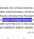 Crypto Strategic Reserve crypto project on ListingSpy