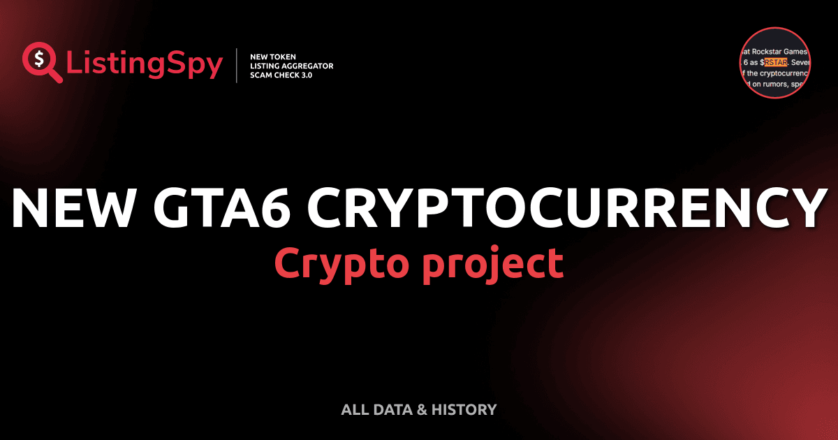 NEW GTA6 Crypto Project RSTAR Token Listings Events Badge New Gta6 41 