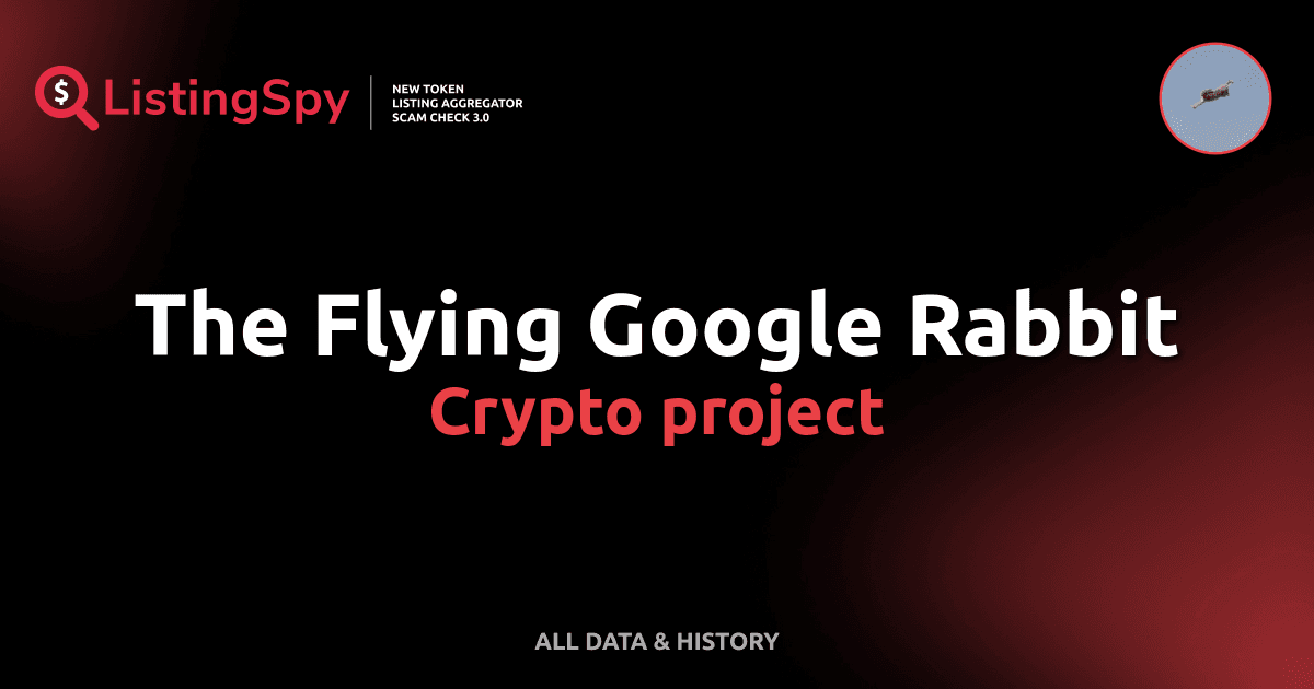 The Flying Google Rabbit crypto project: Goobbit token listings, events ...
