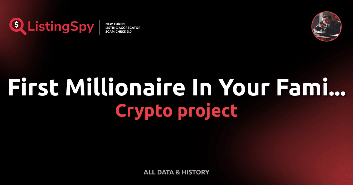 First Millionaire In Your Fami... crypto project: YOU token listings ...