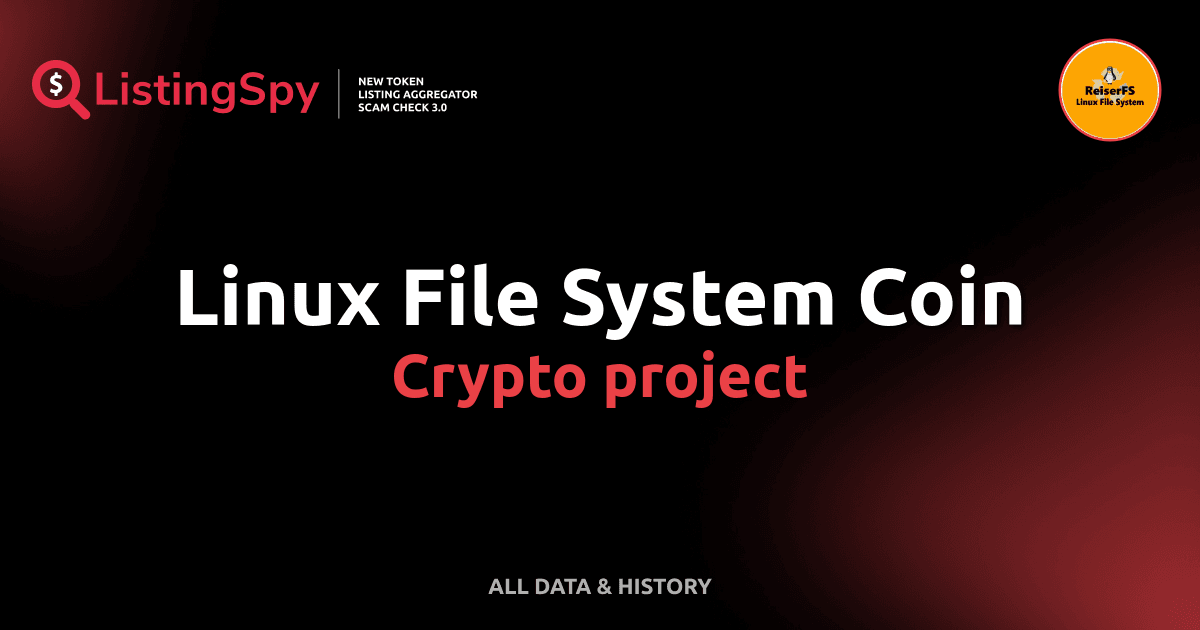 Linux File System Coin crypto project: reiserFS token listings, events ...