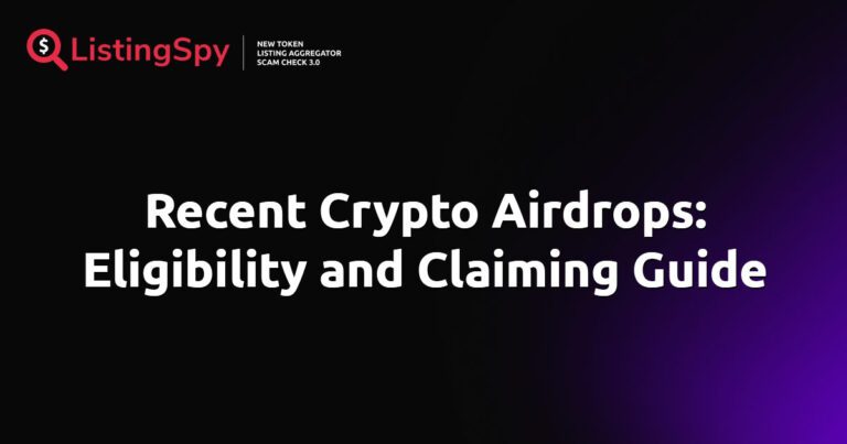 Featured Image: Recent Crypto Airdrops: Eligibility and Claiming Guide