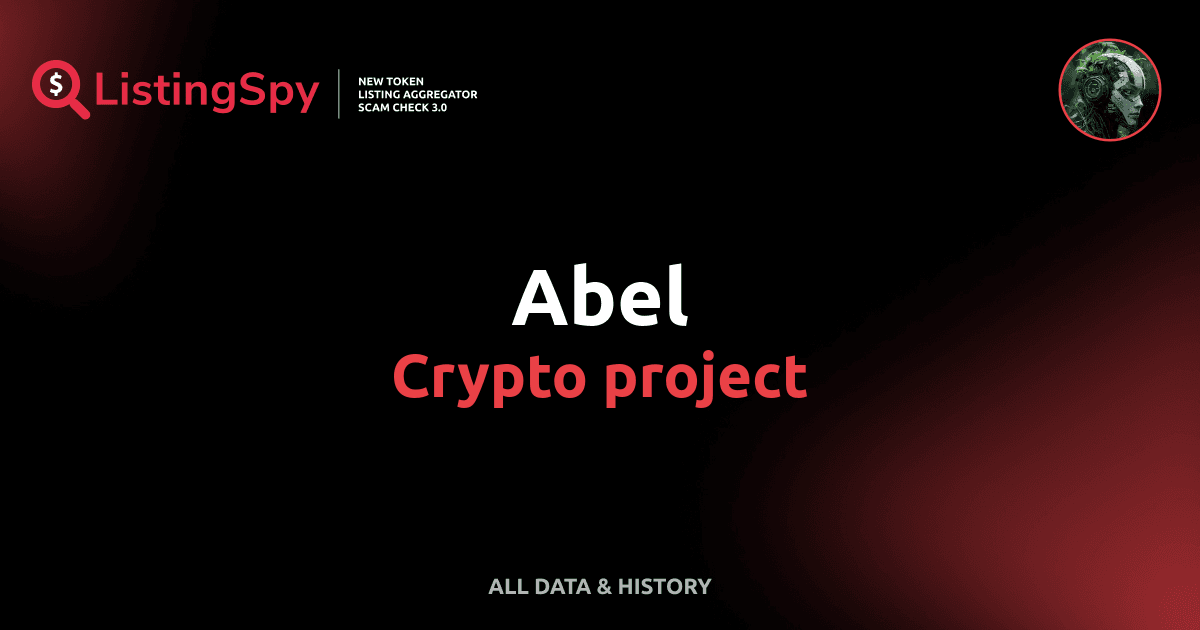 Abel crypto project: ABEL token listings, events, analysis | ListingSpy