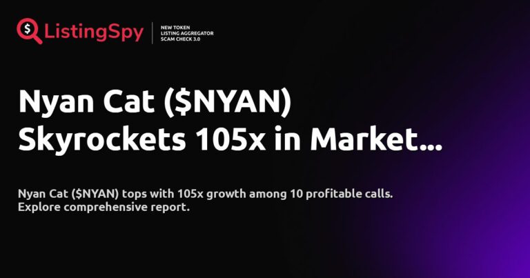 Featured Image: Nyan Cat ($NYAN) Skyrockets 105x in Market Update