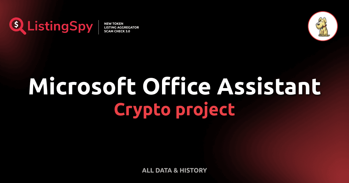 Microsoft Office Assistant crypto project: Rocky token listings, events ...