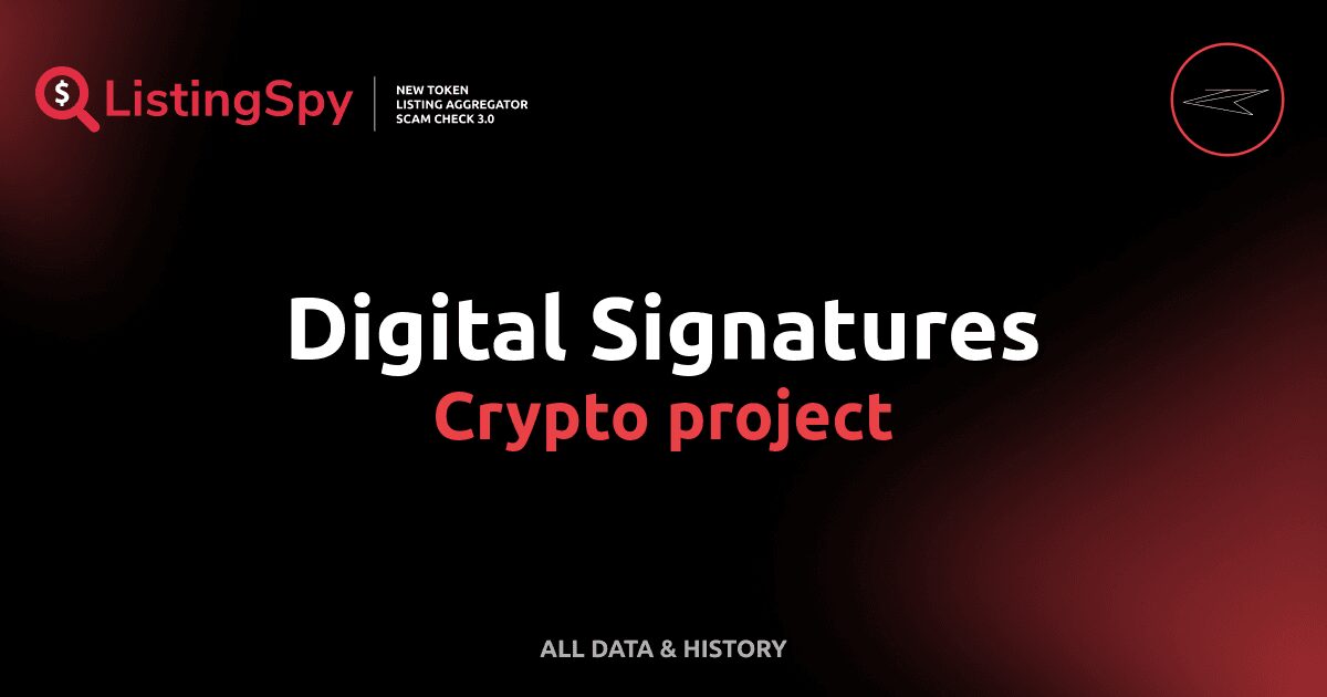 Digital Signatures crypto project: SIGN token listings, events ...