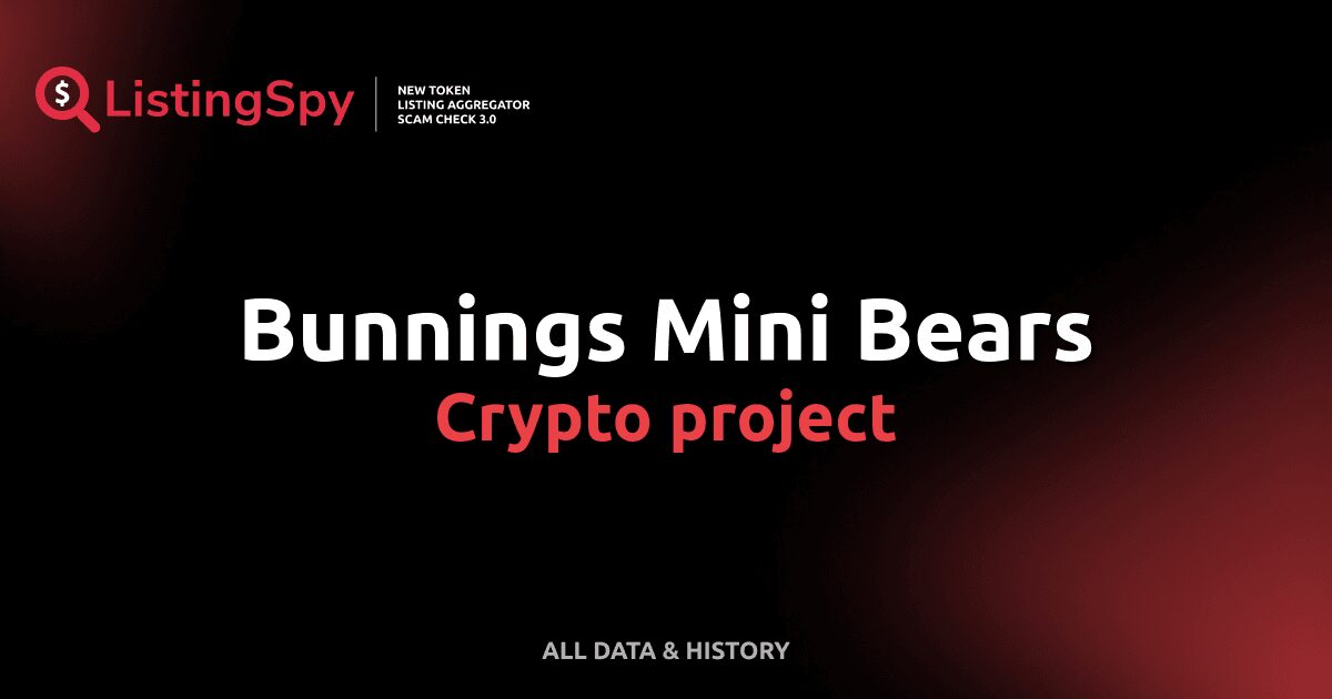 Bunnings Mini Bears crypto project: Boganbubu token listings, events ...